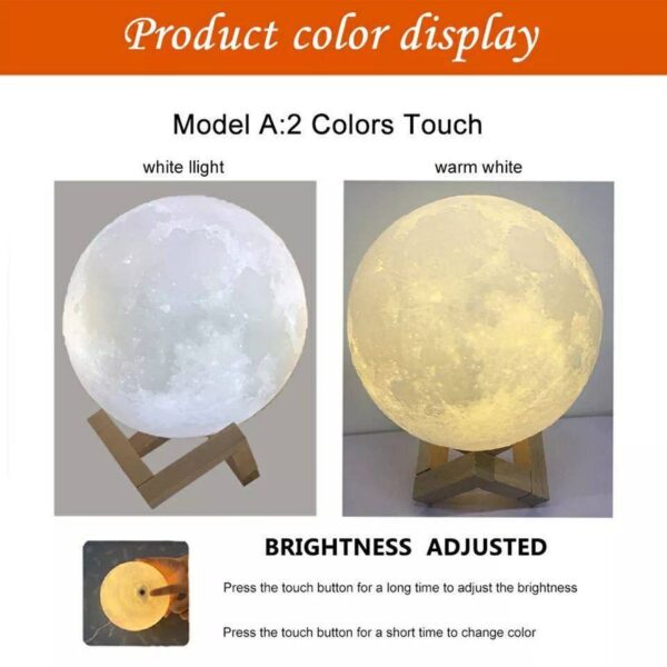 moon lampe 3D