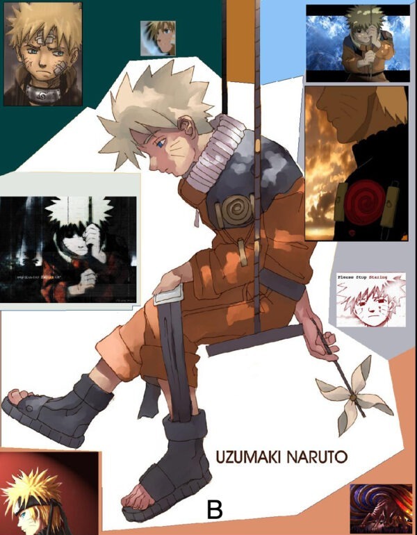 Naruto histoire triste pour tableau mural