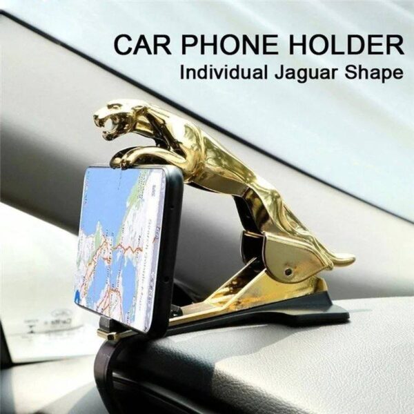 jaguar phone holder doré